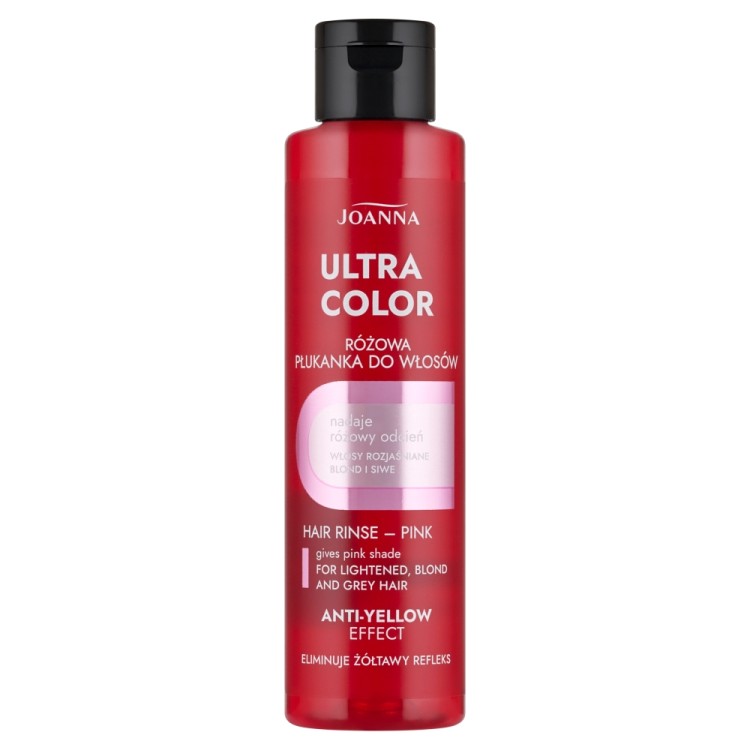 JOANNA ULTRA COLOR SYSTEM PŁUKANKA DO WŁOSÓW - RÓŻOWA, 150ml