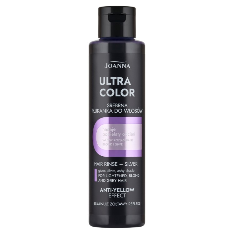 JOANNA ULTRA COLOR SYSTEM PŁUKANKA DO WŁOSÓW - SREBRNA, 150ml