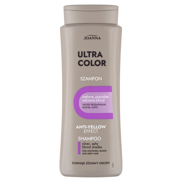 Joanna Ultra Color System Srebrny Szampon do Włosów Srebrny i Popielaty Odcienie Blond 400ml