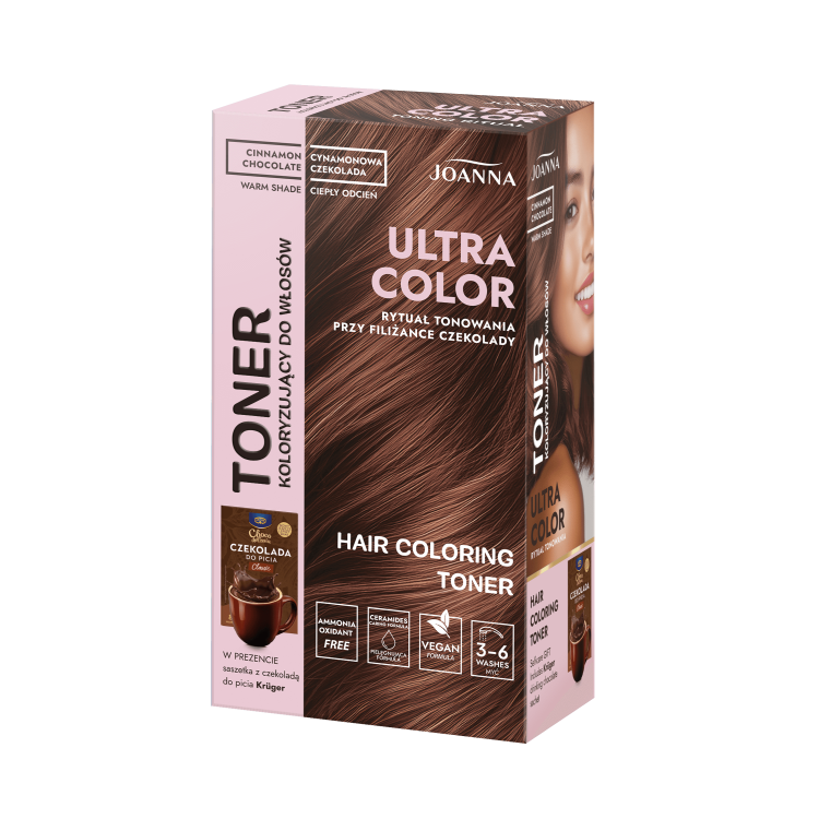 JOANNA ULTRA COLOR TONER DO WŁOSÓW Mleczna czekolada 100 g