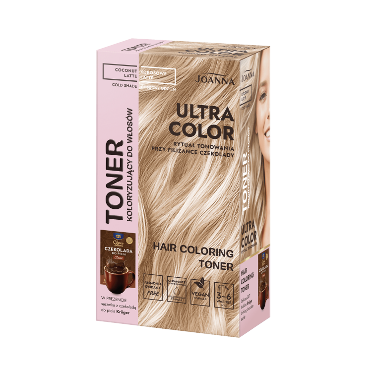 JOANNA ULTRA COLOR TONER DO WŁOSÓW Rose Latte 100 g JOANNA ULTRA COLOR TONER DO WŁOSÓW Rose Latte 100 g