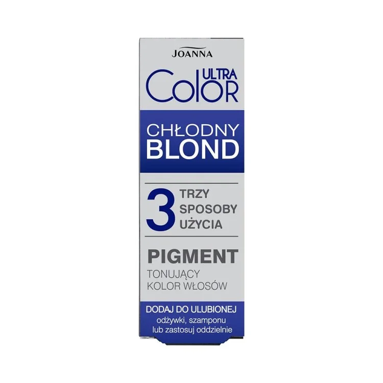 JOANNA ULTRA COLOR PIGMENT TONUJĄCY CHŁODNY BLOND 100 ML EXP: 07.2025
