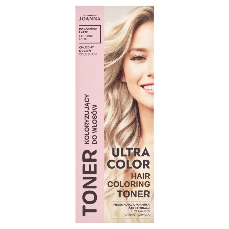 JOANNA ULTRA COLOR TONER DO WŁOSÓW Coconut latte 100 g JOANNA ULTRA COLOR TONER DO WŁOSÓW Coconut latte 100 g