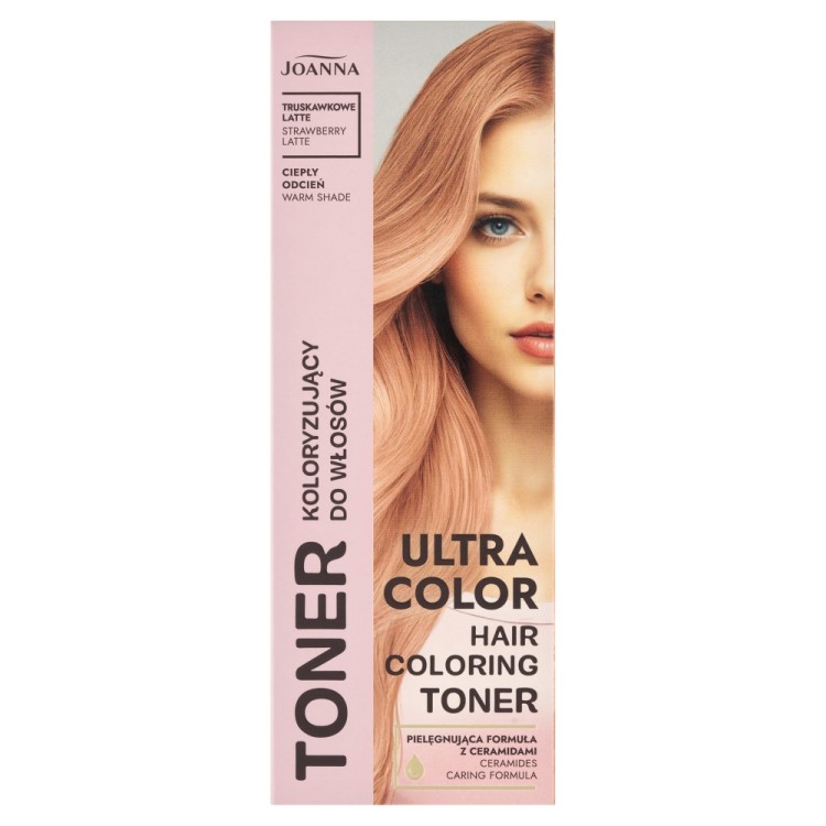 JOANNA ULTRA COLOR TONER DO WŁOSÓW Strawberry latte 100 g JOANNA ULTRA COLOR TONER DO WŁOSÓW Strawberry latte 100 g