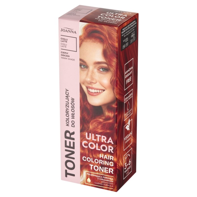 JOANNA ULTRA COLOR TONER DO WŁOSÓW Chilli latte 100 g JOANNA ULTRA COLOR TONER DO WŁOSÓW Chilli latte 100 g