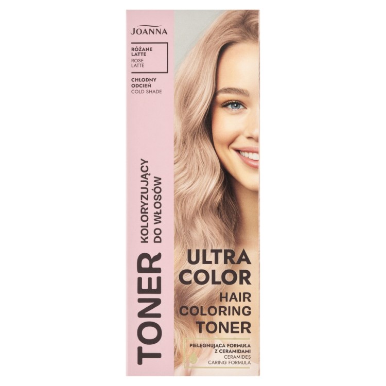 JOANNA ULTRA COLOR TONER DO WŁOSÓW Rose Latte 100 g JOANNA ULTRA COLOR TONER DO WŁOSÓW Rose Latte 100 g