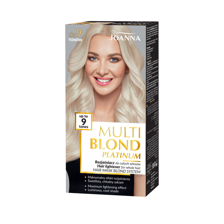 Joanna Multi Blond Platinum Rozjaśniacz do całych włosów do 9 tonów