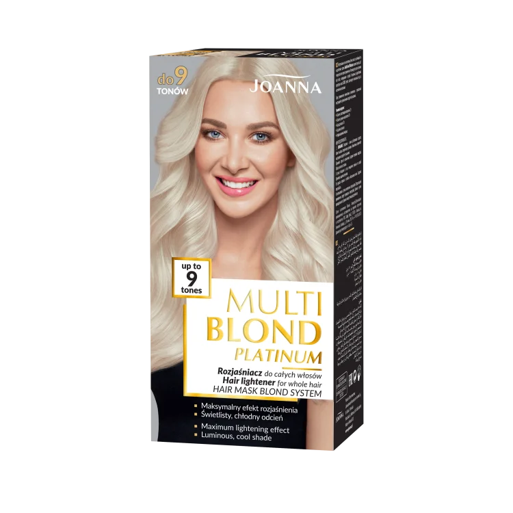 Joanna Multi Blond Platinum Rozjaśniacz do całych włosów do 9 tonów