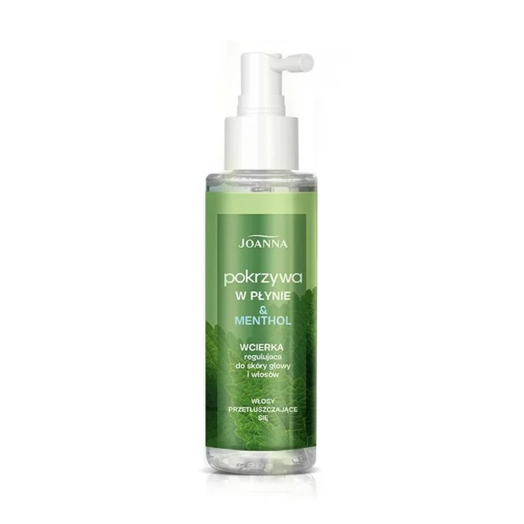 JOANNA HAIR POKRZYWA W PŁYNIE & MENTHOL WCIERKA REGULUJĄCA DO SKÓRY GŁOWY I WŁOSÓW 100ml JOANNA HAIR POKRZYWA W PŁYNIE & MENTHOL WCIERKA REGULUJĄCA DO SKÓRY GŁOWY I WŁOSÓW 100ml