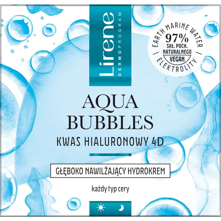 Lirene AQUA BUBBLES Głęboko nawilżający hydrokrem 50ml Lirene AQUA BUBBLES Głęboko nawilżający hydrokrem 50ml