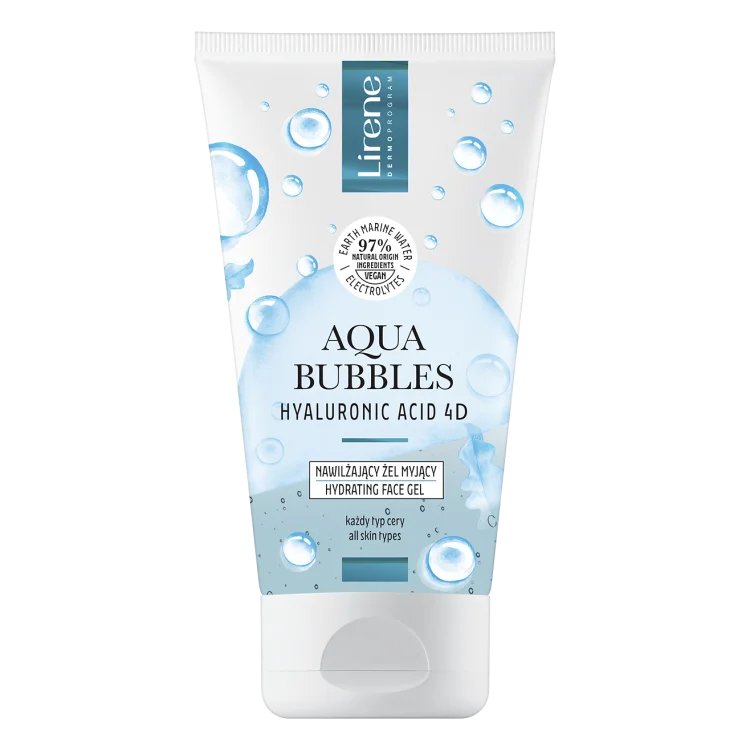 Lirene AQUA BUBBLES Nawilżający żel myjący 150ml Lirene AQUA BUBBLES Nawilżający żel myjący 150ml