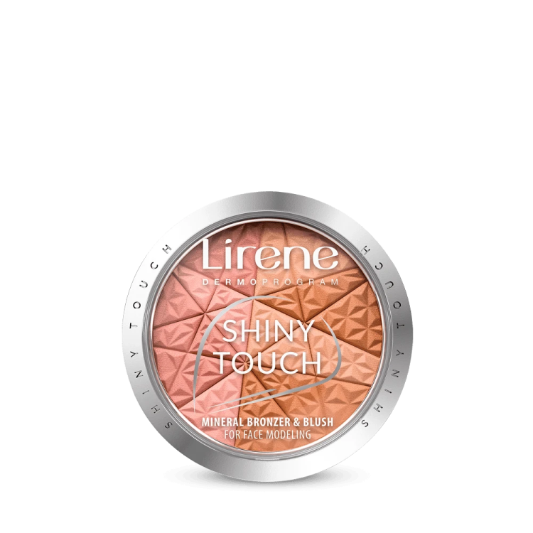 LIRENE, SHINY TOUCH Mineralny bronzer z różem modelujący owal twarzy, 9g