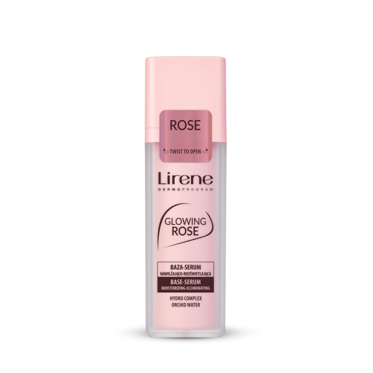 LIRENE GLOWING ROSE Baza-serum nawilżająco-rozświetlająca 30ml