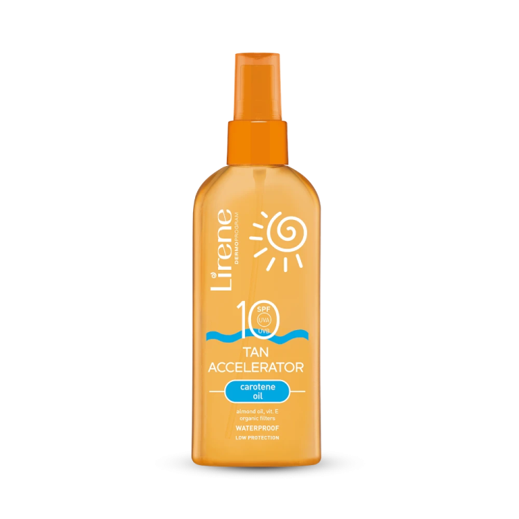 LIRENE SUN Przyspieszacz opalania z olejkiem karotenowym SPF 10 150ml