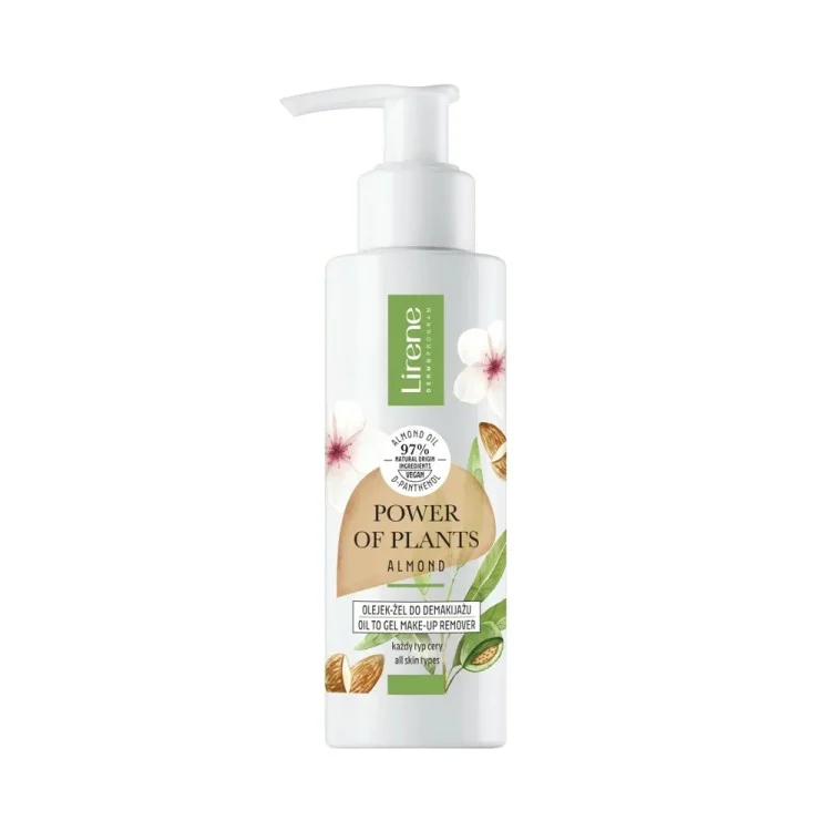 Lirene POWER OF PLANTS Olejek-żel do demakijażu MIGDAŁ 145 ml Lirene POWER OF PLANTS Olejek-żel do demakijażu MIGDAŁ 145 ml
