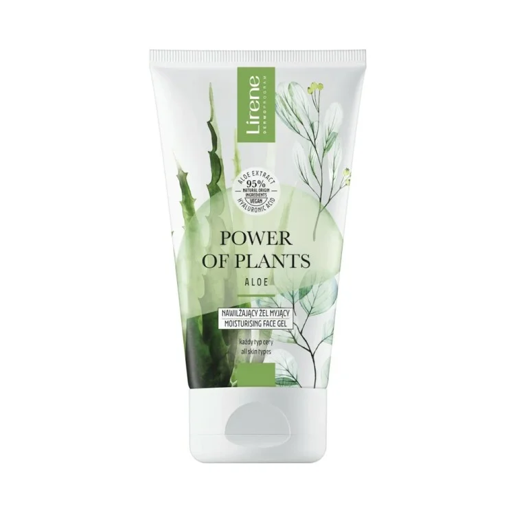 Lirene POWER OF PLANTS Nawilżający żel myjący ALOES 150 ml Lirene POWER OF PLANTS Nawilżający żel myjący ALOES 150 ml