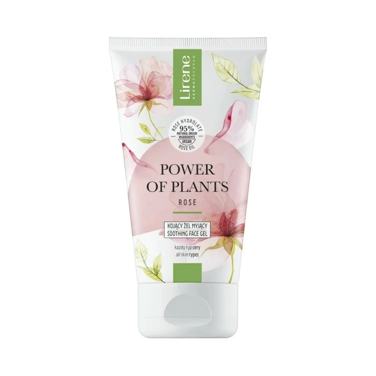 Lirene POWER OF PLANTS Kojący żel myjący RÓŻA 150 ml Lirene POWER OF PLANTS Kojący żel myjący RÓŻA 150 ml