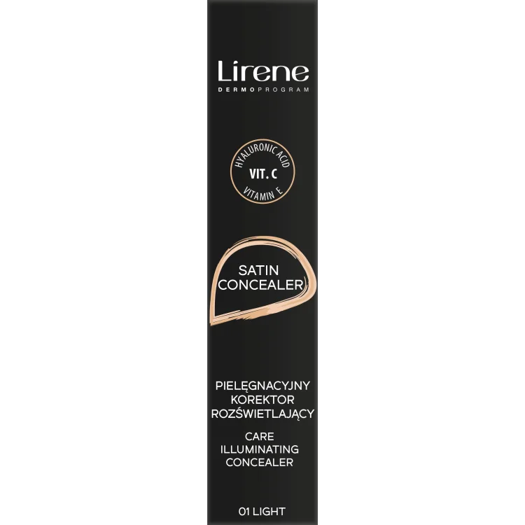 Lirene MAKE UP SATIN CONCEALER Pielęgnacyjny korektor rozjaśniający 01 LIGHT 10ml