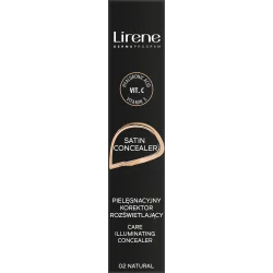 Lirene MAKE UP SATIN CONCEALER Pielęgnacyjny korektor rozjaśniający 02 NATURAL 10ml Lirene MAKE UP SATIN CONCEALER Pielęgnacyjny korektor rozjaśniający 02 NATURAL 10ml
