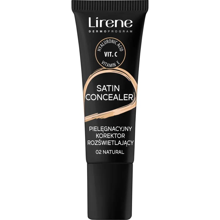 Lirene MAKE UP SATIN CONCEALER Pielęgnacyjny korektor rozjaśniający 02 NATURAL 10ml Lirene MAKE UP SATIN CONCEALER Pielęgnacyjny korektor rozjaśniający 02 NATURAL 10ml