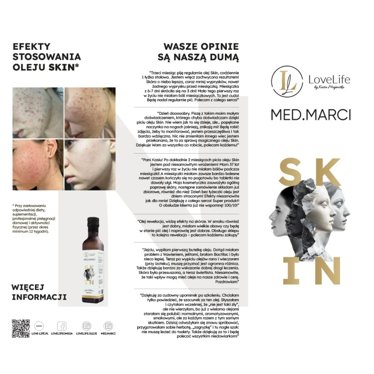 LoveLife SKIN olej med. Marci 250ml  NOWA WERSJA!!! 