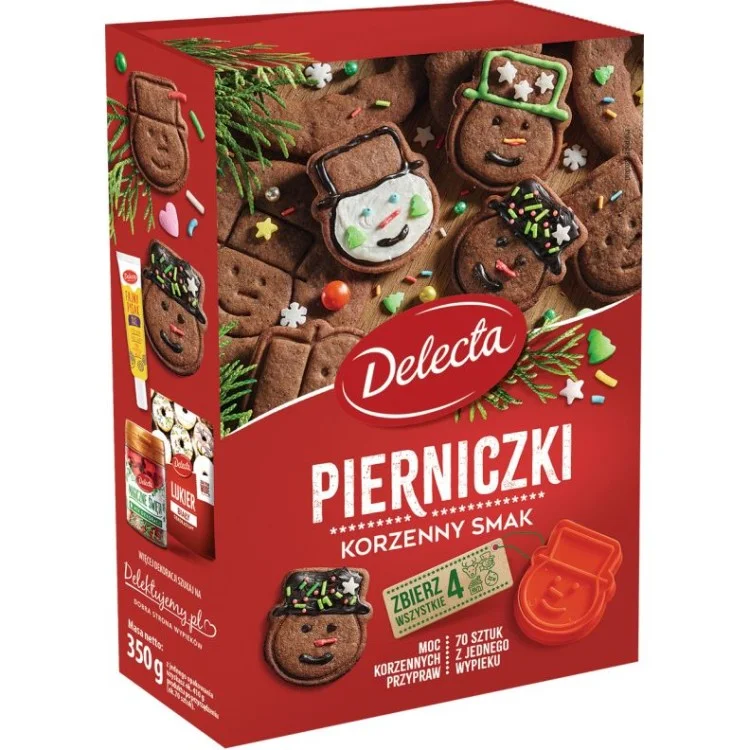 DELECTA PIERNICZKI KORZENNE ( MIESZANKA DO WYPIEKU) 350G DELECTA PIERNICZKI KORZENNE ( MIESZANKA DO WYPIEKU) 350G