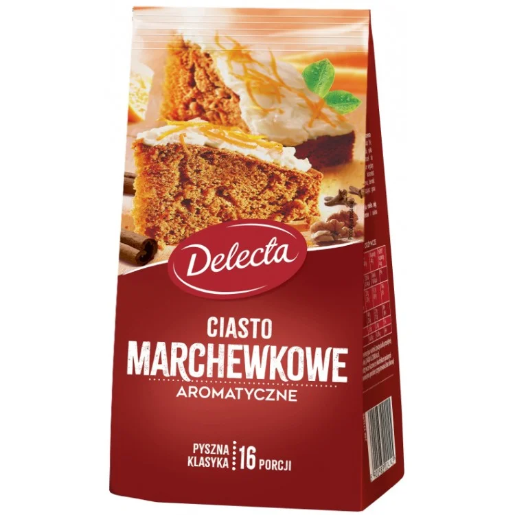 DELECTA CIASTO MARCHEWKOWE AROMATYCZNE 410G DELECTA CIASTO MARCHEWKOWE AROMATYCZNE 410G