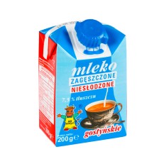 Mleko zagęszczone niesłodzone gostyńskie 7.5% 200g