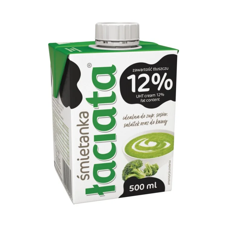 MLEKPOL ŁACIATA ŚMIETANKA UHT 12% 500ML MLEKPOL ŁACIATA ŚMIETANKA UHT 12% 500ML
