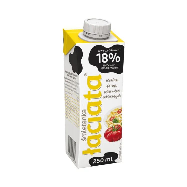 MLEKPOL ŁACIATA ŚMIETANKA UHT 18% 250ML MLEKPOL ŁACIATA ŚMIETANKA UHT 18% 250ML