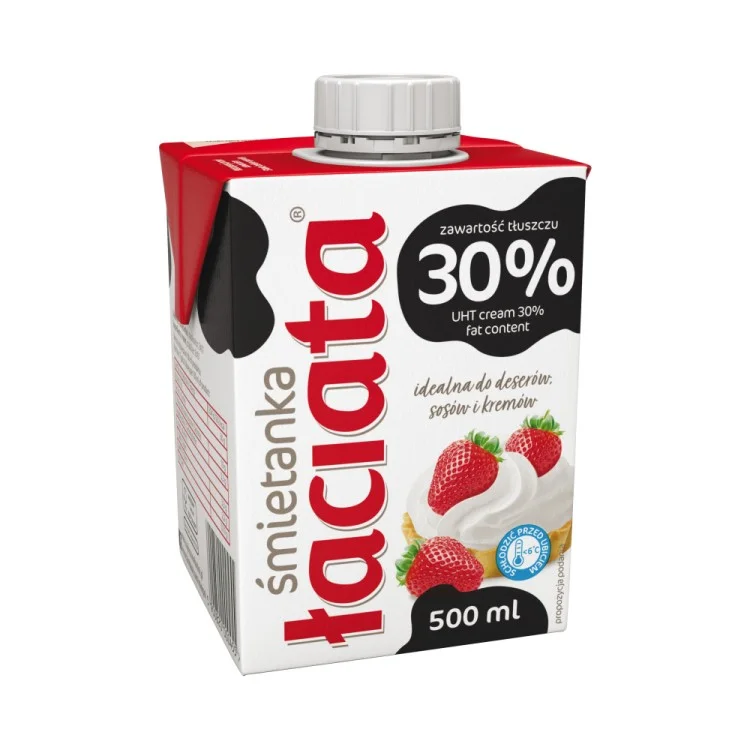 MLEKPOL ŁACIATA ŚMIETANKA UHT 30% 500ML MLEKPOL ŁACIATA ŚMIETANKA UHT 30% 500ML