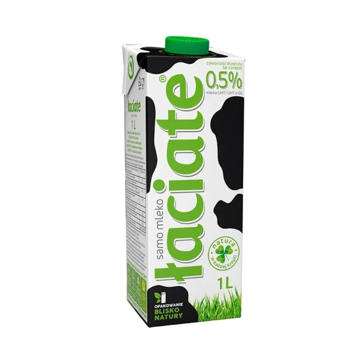 MLEKPOL ŁACIATE Mleko UHT 0.5% 1L MLEKPOL ŁACIATE Mleko UHT 0.5% 1L