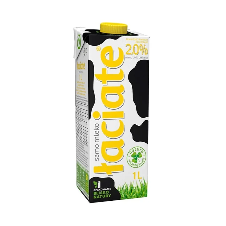 MLEKPOL ŁACIATE Mleko UHT 2% 1L MLEKPOL ŁACIATE Mleko UHT 2% 1L