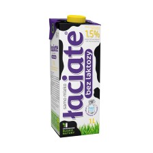 MLEKPOL ŁACIATE Mleko UHT bez laktozy 1.5% 1L MLEKPOL ŁACIATE Mleko UHT bez laktozy 1.5% 1L