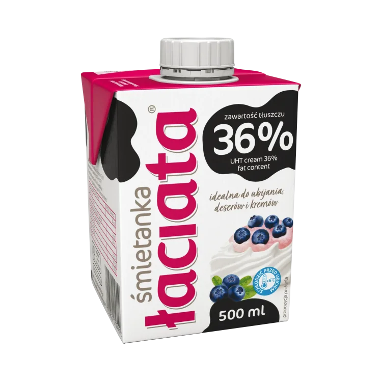 MLEKPOL ŁACIATA ŚMIETANKA UHT 36% 500ML MLEKPOL ŁACIATA ŚMIETANKA UHT 36% 500ML
