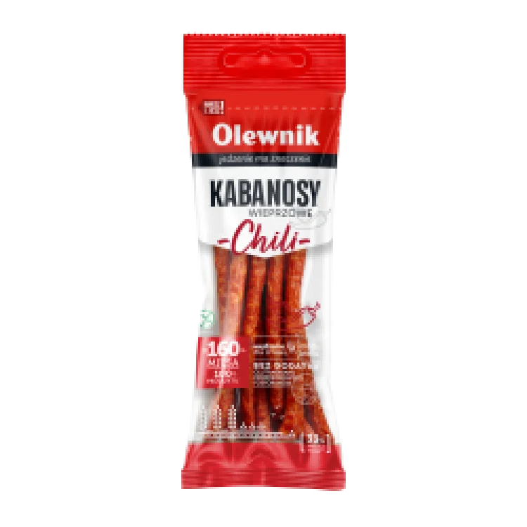 OLEWNIK KABANOSY Z CHILI 105G OLEWNIK KABANOSY Z CHILI 105G