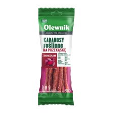OLEWNIK KABANOSY ROSLINNE Z BURACZKAMI 85g OLEWNIK KABANOSY ROSLINNE Z BURACZKAMI 85g