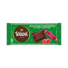 WAWEL MIESZANKA KRAKOWSKA czekolada nadziewana o smaku malinowym 105g WAWEL MIESZANKA KRAKOWSKA czekolada nadziewana o smaku malinowym 105g