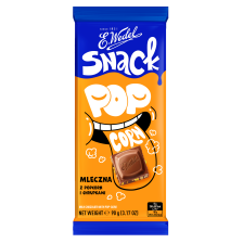 WEDEL SNACK Pop Corn mleczna czekolada z pop cornem i chrupkami 100g WEDEL SNACK Pop Corn mleczna czekolada z pop cornem i chrupkami 100g