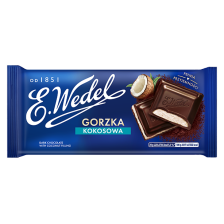 WEDEL CZEKOLADA GORZKA Z NADZIENIEM KOKOSOWYM 100g WEDEL CZEKOLADA GORZKA Z NADZIENIEM KOKOSOWYM 100g