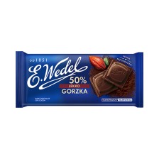 WEDEL CZEKOLADA LEKKO GORZKA 50% 90g WEDEL CZEKOLADA LEKKO GORZKA 50% 90g