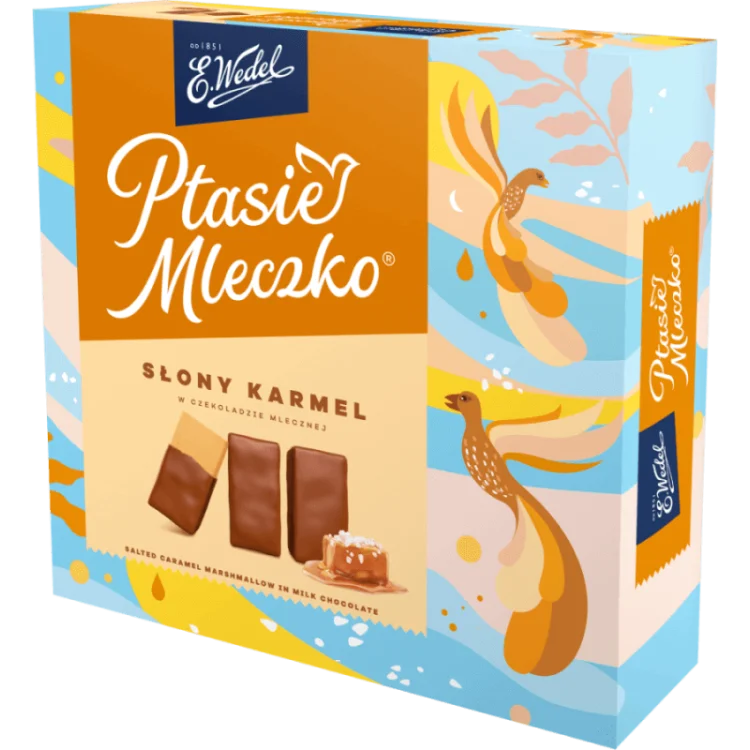 WEDEL PTASIE MLECZKO® SŁONY KARMEL 340G WEDEL PTASIE MLECZKO® SŁONY KARMEL 340G