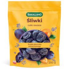 BAKALLAND ŚLIWKI SUSZONE 200G BAKALLAND ŚLIWKI SUSZONE 200G