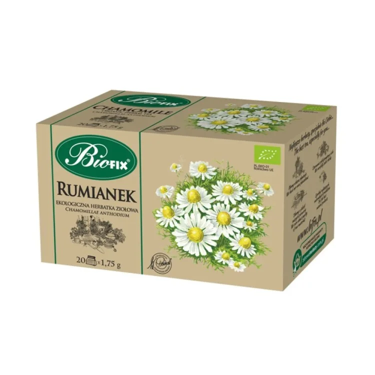 BIOFIX Ekologiczna herbata rumiankowa w torebkach 20 x1.75g BIOFIX Ekologiczna herbata rumiankowa w torebkach 20 x1.75g