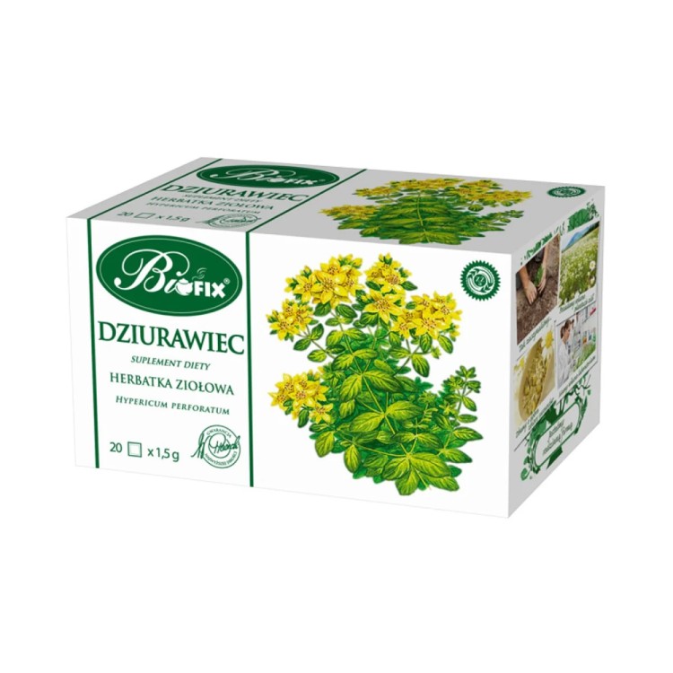 BIOFIX Suplement diety Dziurawiec Herbata ziołowa 20 x 1,5 g