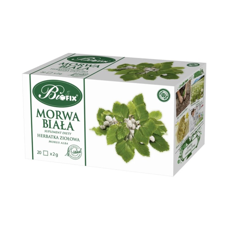 BIOFIX Suplement diety Morwa biała Herbata ziołowa 40g