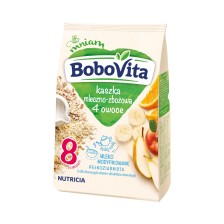 BoboVita Kaszka mleczno-zbożowa 4 owoce po 8 miesiącu 230g BoboVita Kaszka mleczno-zbożowa 4 owoce po 8 miesiącu 230g