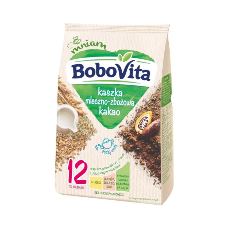 BoboVita  Kaszka mleczno-zbożowa kakao po 12 miesiącu 230 g
