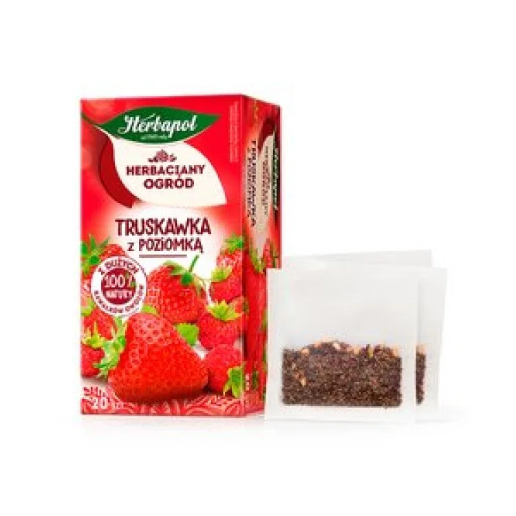 HERBAPOL HERBACIANY OGROD TRUSKAWKA Z POZIOMKA 50G HERBAPOL HERBACIANY OGROD TRUSKAWKA Z POZIOMKA 50G