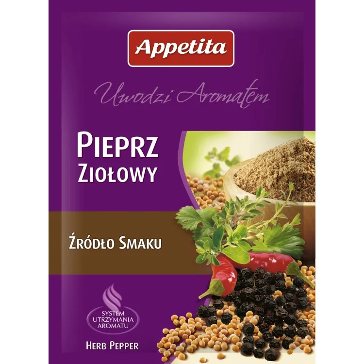 Appetita pieprz ziołowy mielony 20g Appetita pieprz ziołowy mielony 20g
